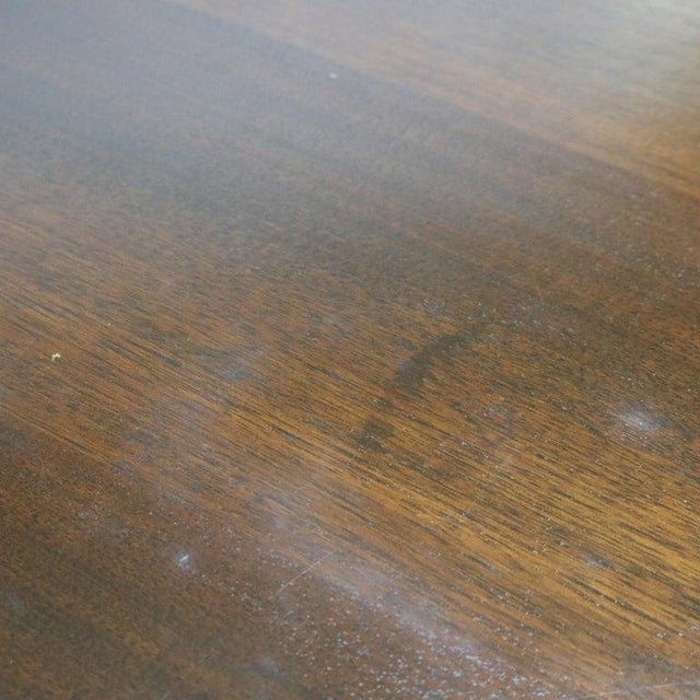 Antique Berkey and Gay Kittinger School Carved Walnut Trestle Table C1930 For Sale - Image 9 of 18