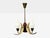 Mid-Century Modern 1950s Bent Karlby, Pendant Light, Brass, Red Lacquered Metal, Glass For Sale - Image 3 of 11
