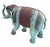 A Pair of Vintage Verdigris Bronze Patinated Elephant Garden Statuary For Sale - Image 4 of 12