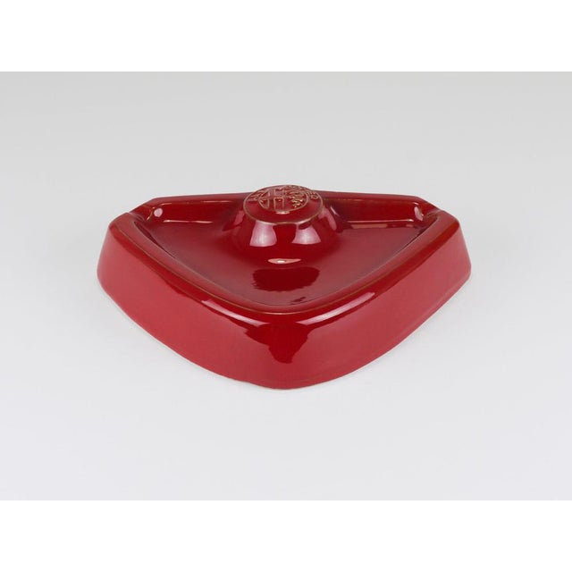 Red Ceramic Ashtray by Alfa Romeo, Italy, 1970s For Sale - Image 10 of 17