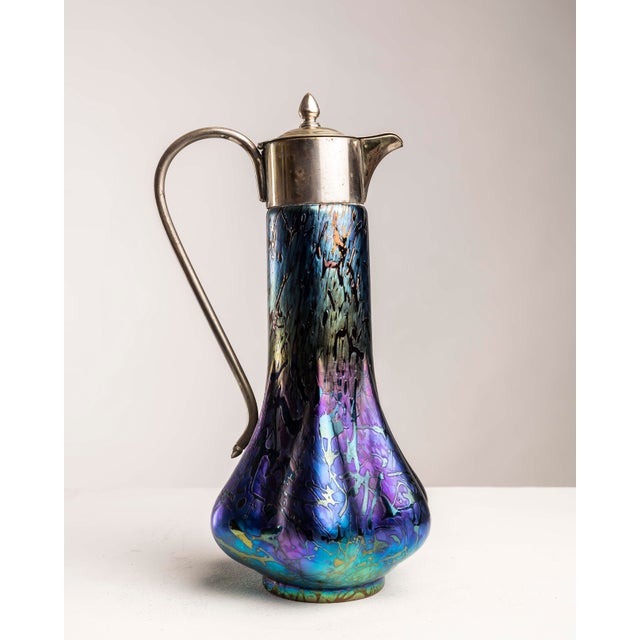 Iridescent Art Glass Jar by Wilhelm Kralik Sohn For Sale - Image 12 of 17