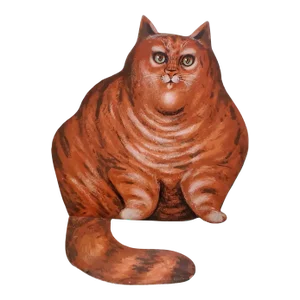 Vintage David Gerstein Signed Pop Art Metal Two Sided Cat Sculpture
