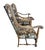 French Walnut Continental Arm Chairs in Vintage Floral Fabric, Pair For Sale - Image 6 of 11