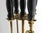 Metal Gorgeous Vintage Brass & Marble Handle Fireplace Tool Set With Star For Sale - Image 7 of 11