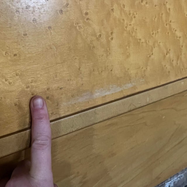 Rway Birdseye Maple Full Size Headboard and Footboard For Sale - Image 9 of 12