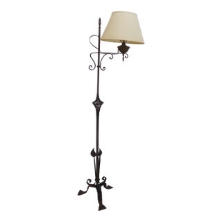 Vintage Iron Floor Lamp For Sale