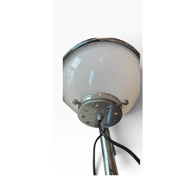 Chrome Gino Sarfatti Attributed Italian Floor Lamp, Circa 1960s For Sale - Image 8 of 11
