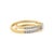 Metal Marquise and Round Diamond Crisscross Double Band in 14k Yellow Gold Size 7 For Sale - Image 7 of 16