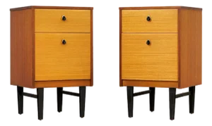 1960s Pair of Mid Century Nightstands