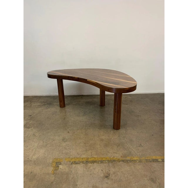 Curvas Desk Three Leg Solid Walnut Upgrade Edition For Sale - Image 13 of 13