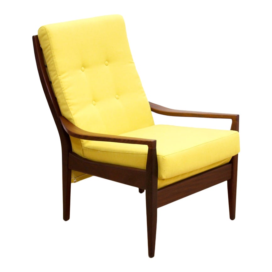 Mid Century Teak Lounge Chair by Cintique Chairish