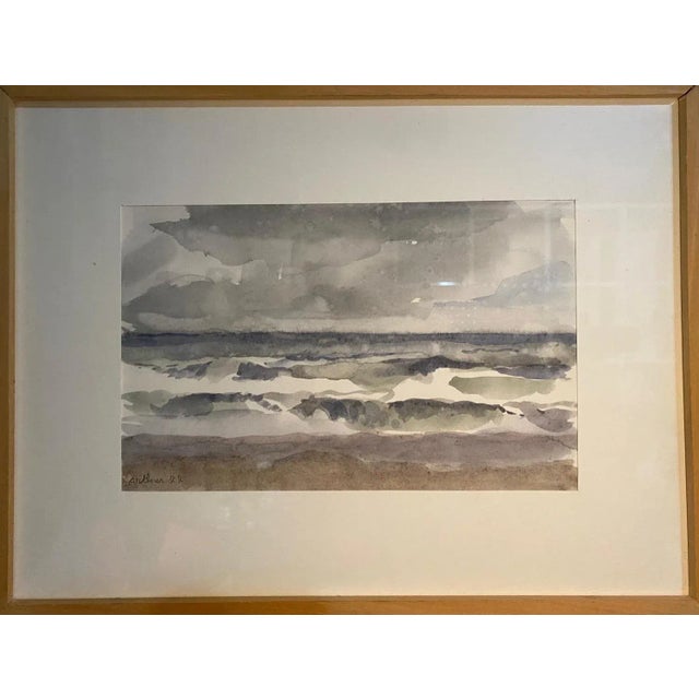 Watercolor on paper sold with frame (wooden frame with glass) Total size with frame 33x43 cm This piece is attributed to...