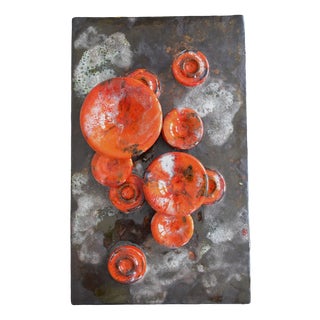 Ceramic Mushroom Wall Plate from Ruscha, 1960s For Sale