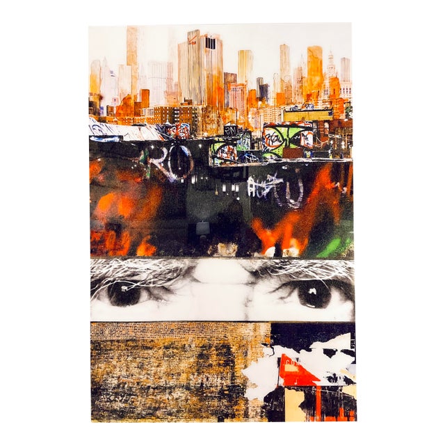 Modern Urban “Dawn Runner” Giclee on Plexi For Sale