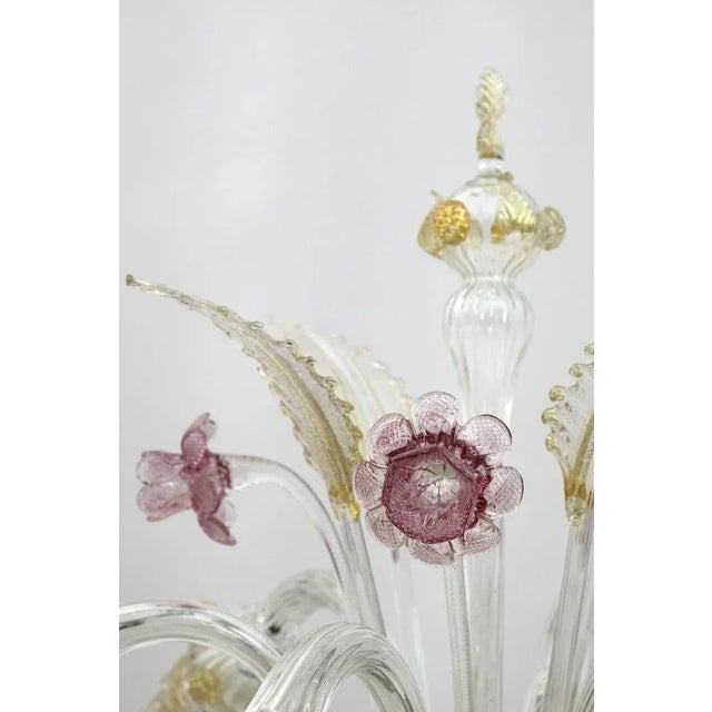 Blown Murano Glass Ca'Rezzonico Floor Lamp with 6 Arms, Italy, 1950s For Sale - Image 15 of 16