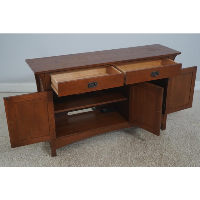 Arts & Crafts Stickley Harvey Ellis Arts & Crafts Tv Media Cabinet For Sale - Image 3 of 18