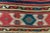 Textile 1880s Antique Large Kilim Rug Geometric Red Cream Blue Navy Wool Flatwoven Rug - 5'2" X 8'9" For Sale - Image 7 of 10