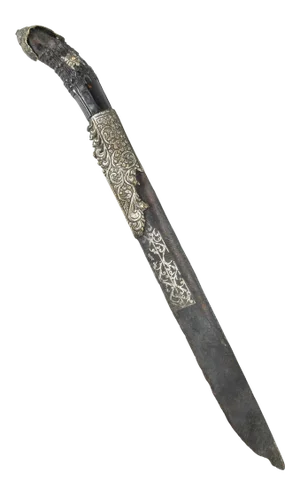19th Century or Earlier Ceylonese Pia Kaeta Dagger