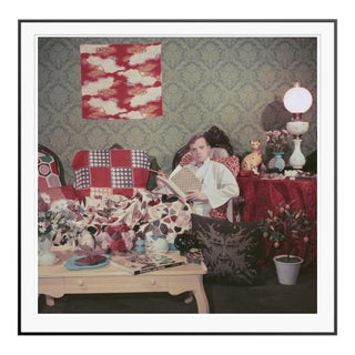 Capote at Home 1958 by Slim Aarons Black Framed C Print For Sale