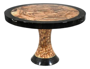 Muller of Mexico Onyx Pedestal Dining Table/Center Table