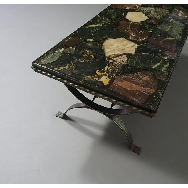 Resin and Marble Coffee Table, 1970s For Sale - Image 5 of 11