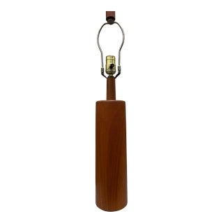 Mid 20th Century Mid-Century Modern Turned Teak Table Lamp by Marshall Studios For Sale