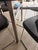 Metal Calligaris Modern Round Glass Dining Chrome Metal Table W/ 4 Black Chairs For Sale - Image 7 of 11