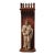 18th Century French Polychrome Carved Moses Sculpture in Gothic Oak Shrine For Sale
