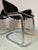 Cantilever Chair in Chrome with Brown Upholstery by Gastone Rinaldi For Sale - Image 9 of 11