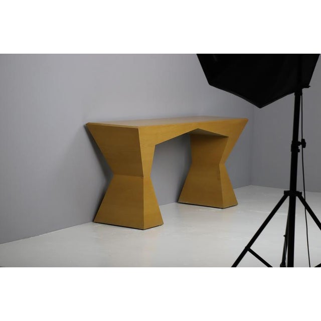 Italian Geometric Console Table, 1980 For Sale - Image 6 of 8