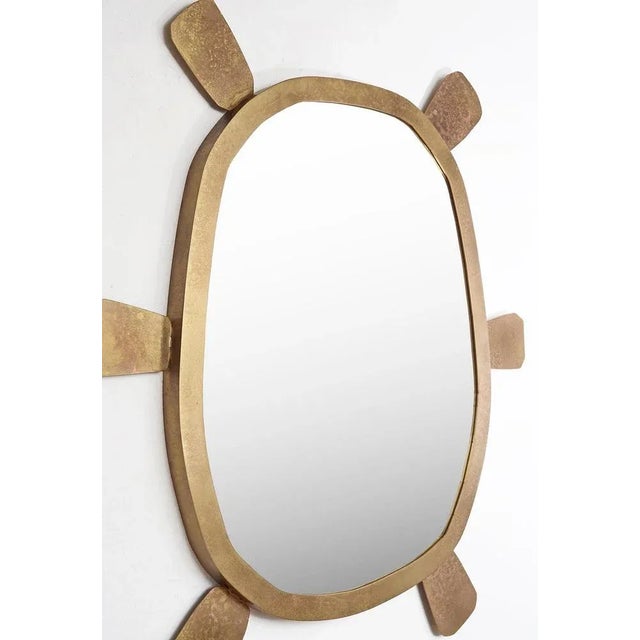 Contemporary Brass Mirror by Lukasz Friedrich For Sale - Image 3 of 9
