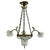 French Lustre Colored Alabaster Brass and Glass Ceiling Pendant, 1890s For Sale - Image 13 of 13