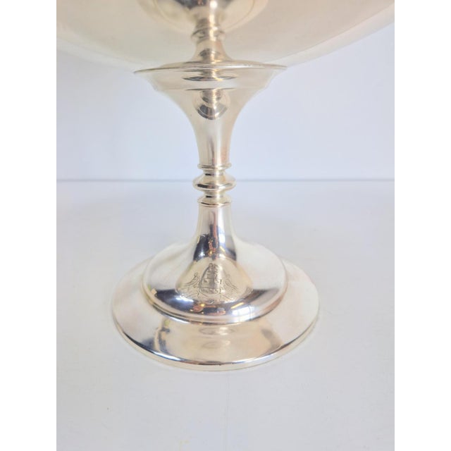 Vintage Silver-Plated Centerpiece Bowl by John Round & Son, Sheffield, 1950s For Sale - Image 10 of 15