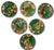 Victorian Set of 6 Antique Victorian Wedgwood Vine & Strawberry Majolica Plates With Wall Hanger Brackets Late 19th Century For Sale - Image 3 of 18