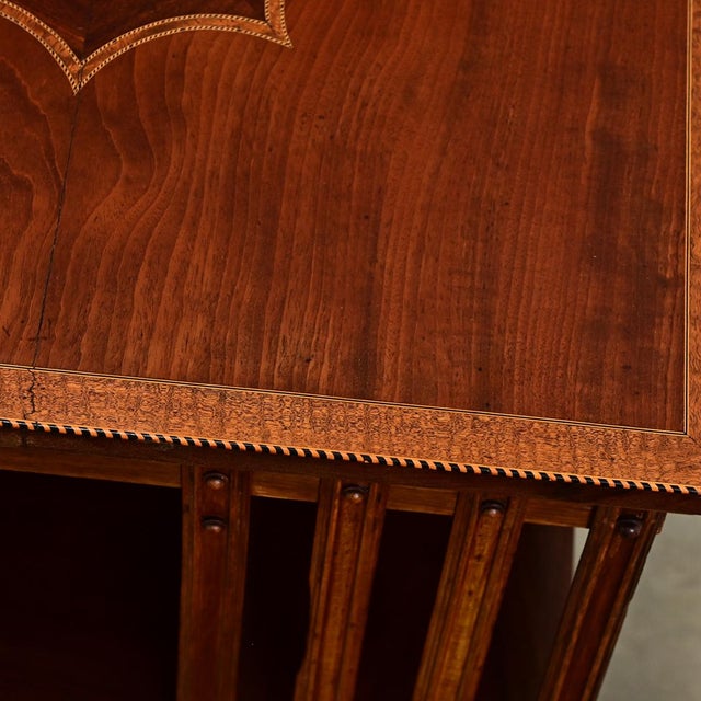 English 19th Century Mahogany Revolving Bookcase For Sale - Image 9 of 12