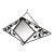 French Art Deco Wrought Iron Mirror With Hat and Coat Hangers, Circa 1920 For Sale