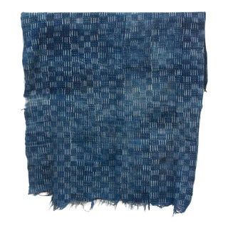 Kanaga Indigo Mud Cloth Throw For Sale
