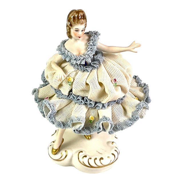 Late 19th Century Irish Dresden Porcelain “Georgina” Figurine For Sale