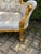 1980s French Louis XVI Gold Beech Beige Settee For Sale - Image 10 of 13