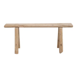 Antique Skinny Elm Bench For Sale