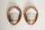 Cream Art Deco Bronze and Parchment Shell Wall Sconces, France, 1920s, Set of 2 For Sale - Image 8 of 18