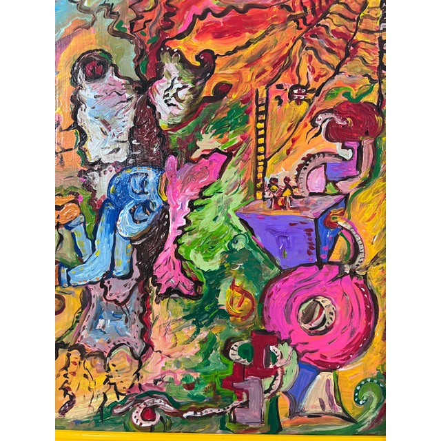 Original Abstract Painting on Canvas "Jump Into the Painting" by Serg Graff Coa For Sale In Boston - Image 6 of 10