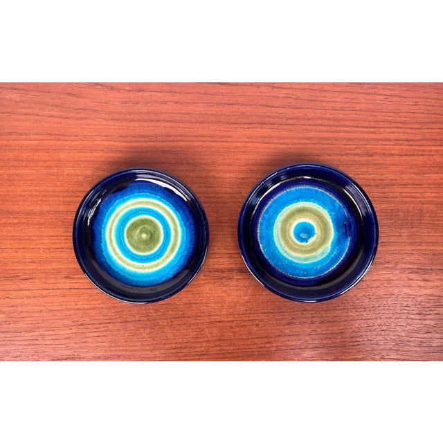 Mid-Century Modern German Studio Pottery Plates from Cornelsen Kindermann Keramik, 1960s, Set of 2, in Very Good...