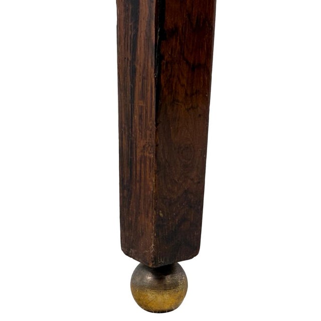 Small Antique Rosewood Demi Lune Side Table, 1890 For Sale - Image 7 of 17
