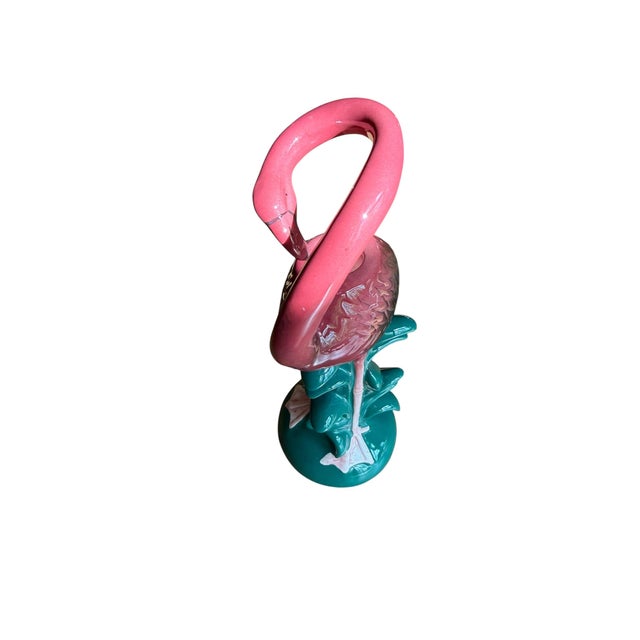 Pink 1980s Pink Flamingo Candlestick Holder For Sale - Image 8 of 9