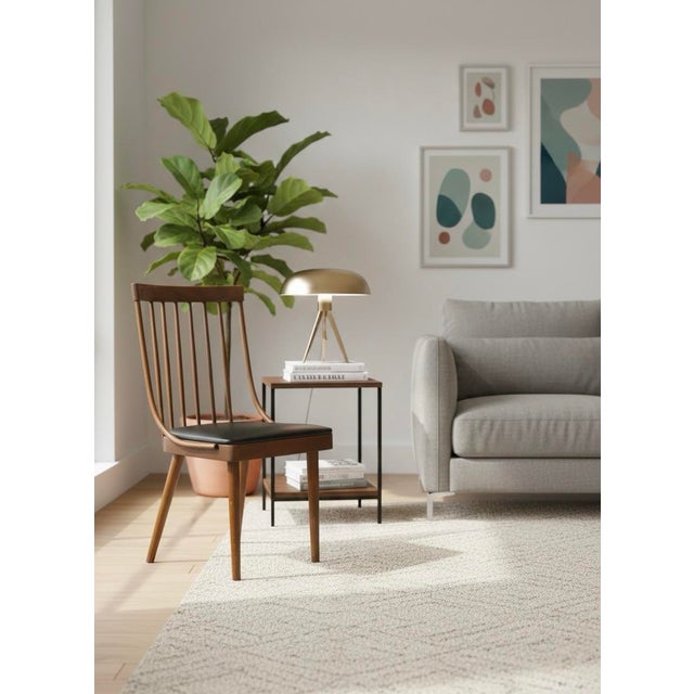 1950s Lawrence Peabody Mid-Century Walnut Spindle-Back Dining Chair, Richardson Brothers (Model a 336-55) For Sale - Image 9 of 10