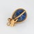 Tiffany and Co. Tiffany & Co Schlumberger France Lapis Lazuli Egg Charm Vintage 18k Gold Pendant For Sale - Image 4 of 7