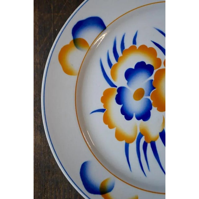 Verviers Plates from Faïencerie de Sarreguemines, 1940s, Set of 6 For Sale - Image 4 of 7