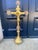 A high-quality altar crucifix, probably dating from the late 19th or early 20th century. At the four ends of the cross are...
