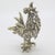 1960s Vintage Italian Handmade Genuine Silver Rooster Cockerel Sculpture Rare Figurine For Sale - Image 5 of 10